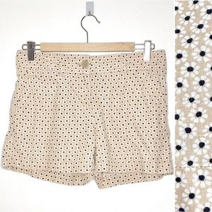 LOFT floral print linen blend shorts 0